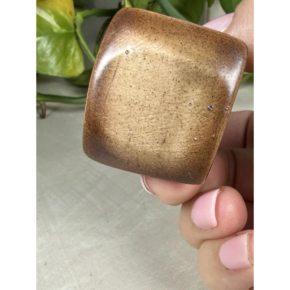 Vintage Brown Rocking Chair Toothpick Holder Unique Grannycore Grandma 2.25”